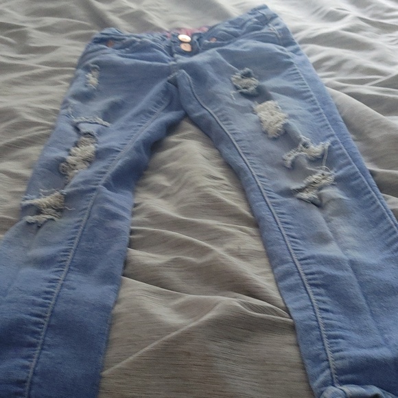 Kid's Pink Latte jeans, sz 7 - Picture 1 of 10